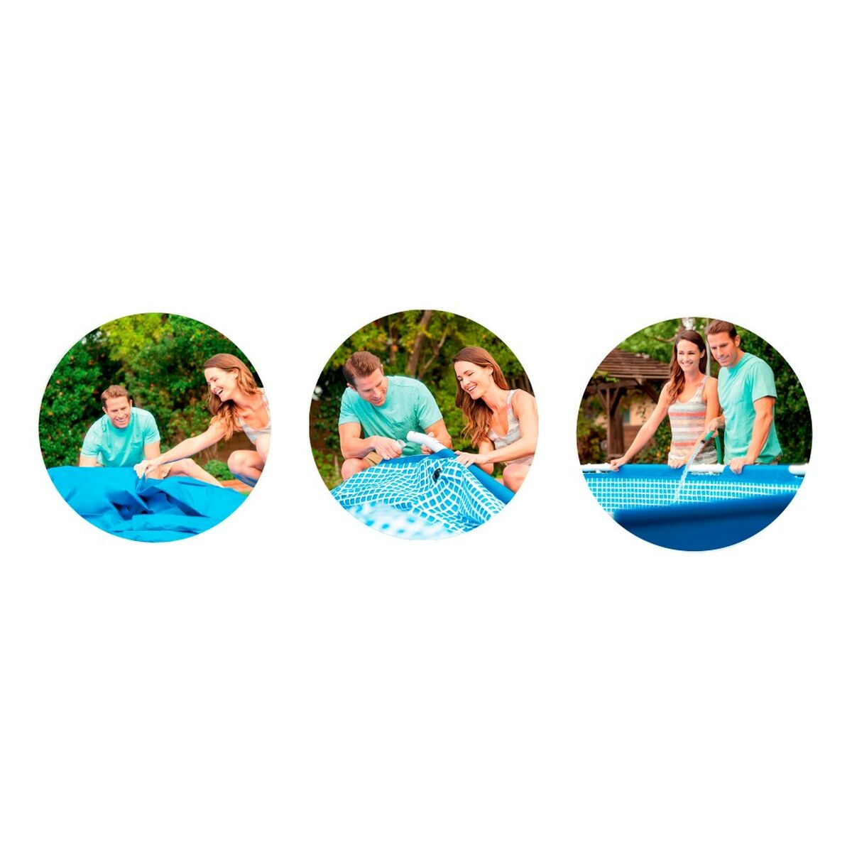 Pool Aftageligt Intex 366 x 76 x 366 cm 6503 L